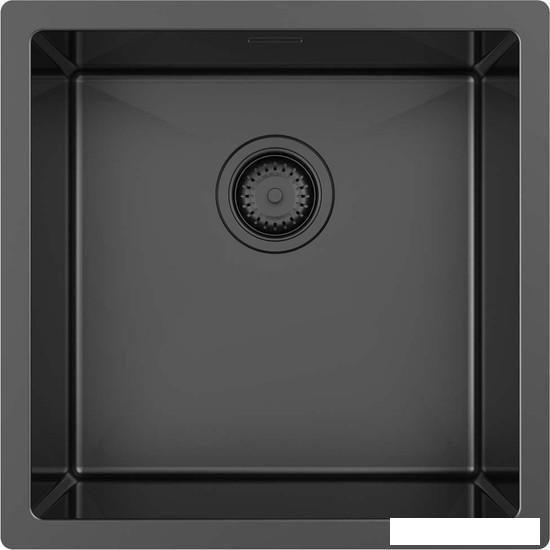 Кухонная мойка ZorG ZRN 4545 Premium PVD Gunblack- фото