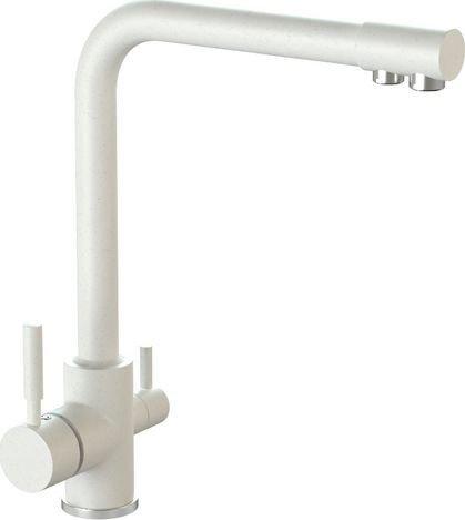 Смеситель MARRBAXX Карельский камень КМ006/G31 (белый)- фото