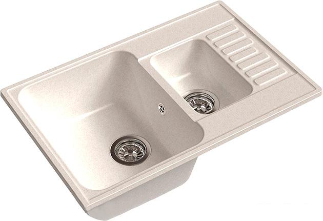 Кухонная мойка GranFest QUARZ Z-21K (белый)- фото2