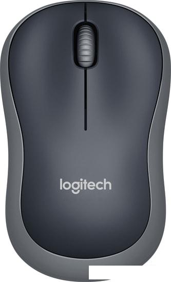 Мышь Logitech M185 (черный/серый)