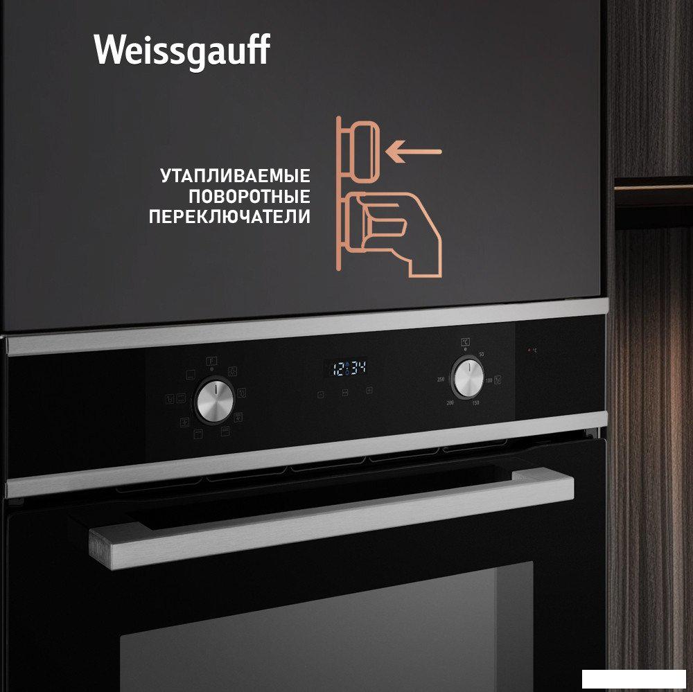 Электрический духовой шкаф Weissgauff EOM 388 PDX Steam Clean- фото4