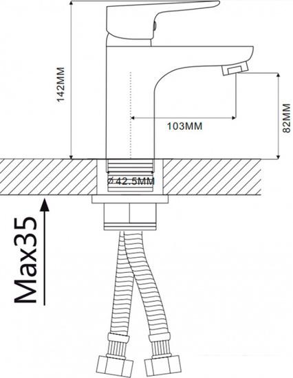 Смеситель Ekko E10105- фото2