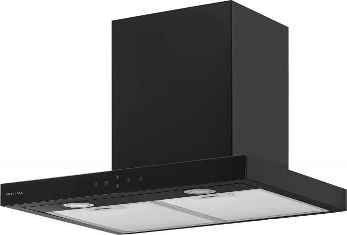 Кухонная вытяжка Krona Onyx 600 Glass S (черный)- фото