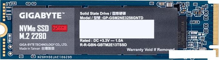 SSD Gigabyte NVMe 256GB GP-GSM2NE3256GNTD- фото