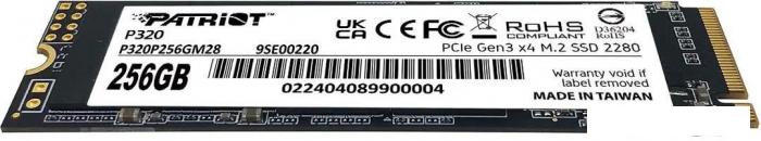 SSD Patriot P320 256GB P320P256GM28- фото2