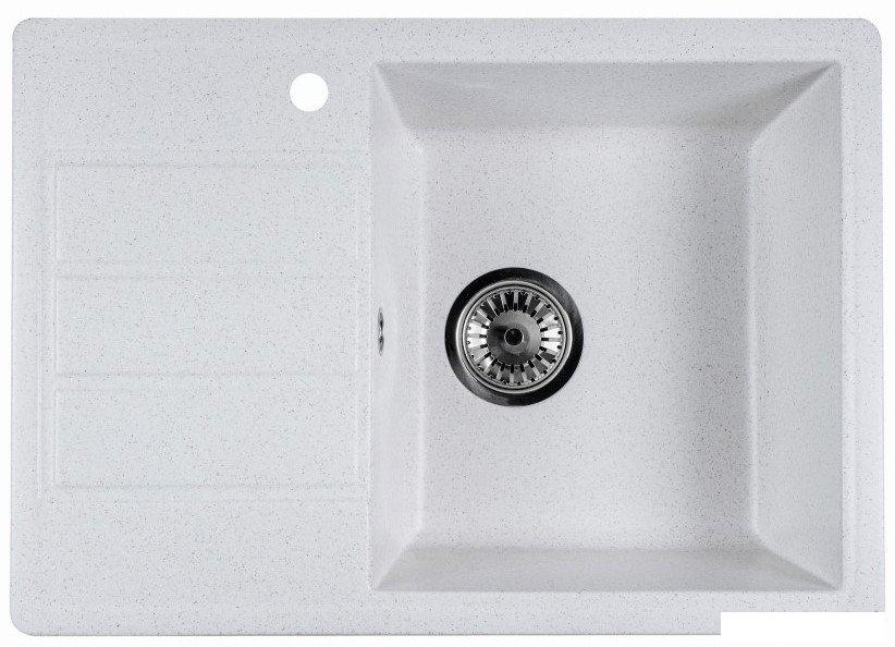 Кухонная мойка Marblan Recta R (бежевый, с сифоном)