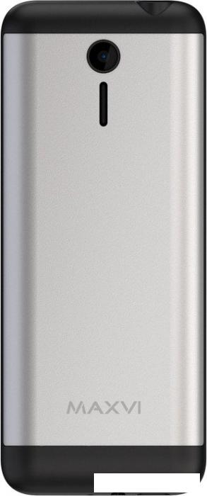 Кнопочный телефон Maxvi X10i (серебристый металлик)- фото3