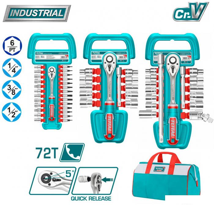 Универсальный набор инструментов Total TOS23092 (57 предметов)