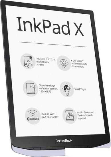 Электронная книга PocketBook InkPad X (серый)- фото2