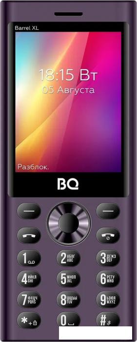 Кнопочный телефон BQ BQ-2832 Barrel XL (фиолетовый)- фото2