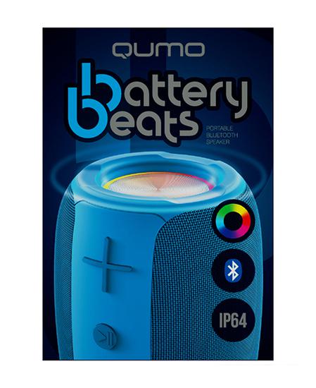 Беспроводная колонка QUMO BatteryBeats (синий)- фото2