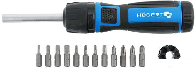 Набор отвертка с битами Hoegert Technik HT1S215 (13 предметов)