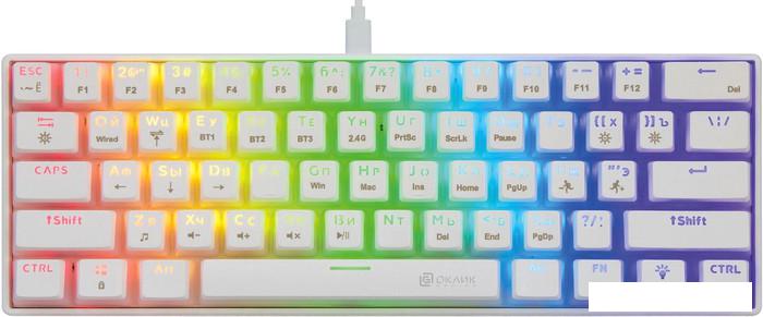 Клавиатура Oklick K763W (белый)- фото