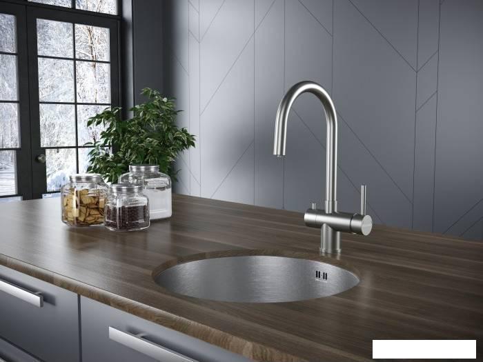 Смеситель Paulmark Heller He213218-SS (нержавеющая сталь)- фото3