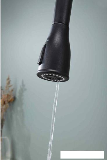 Смеситель Paulmark Lange La214212-418 (черный металлик)- фото2