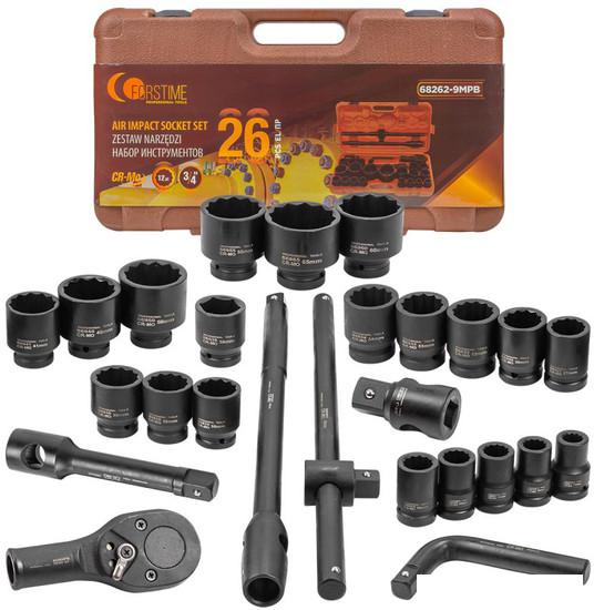 Набор трещотка с головками Forstime FT-68262-9MPB (26 предметов)- фото