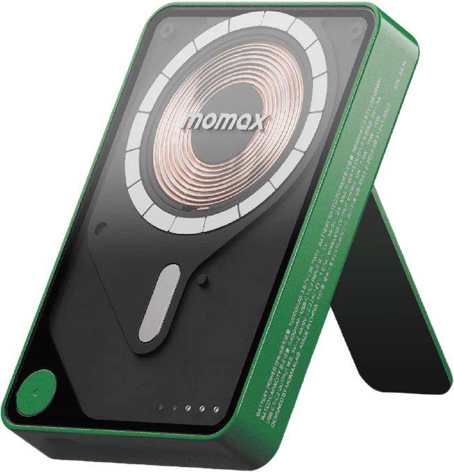 Внешний аккумулятор Momax 1-Power X Pro+ Magnetic Built-In USB-C IP132 10000mAh (зеленый)- фото