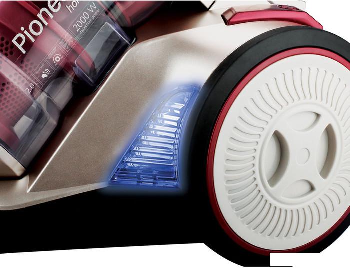 Пылесос Pioneer VC325C (красный/золотистый)- фото2