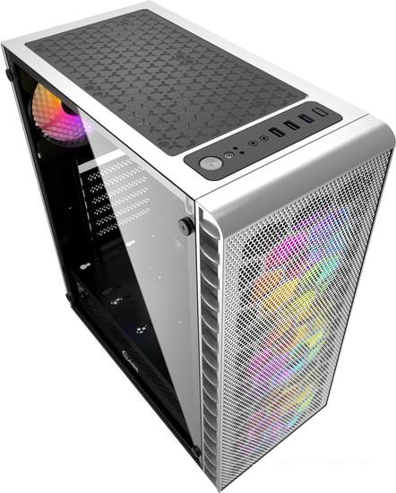 Корпус Powercase Mistral Z4C LED (белый)- фото3