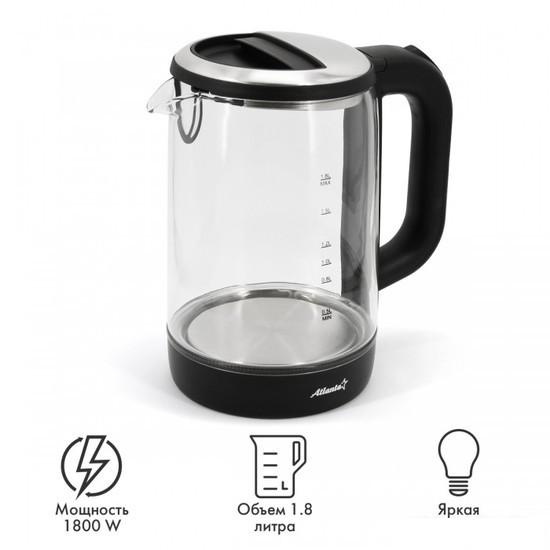 Электрический чайник Atlanta ATH-2475 (черный)- фото2