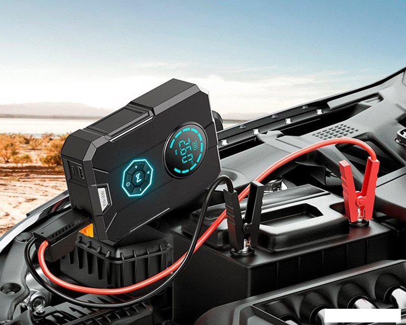 Портативное пусковое устройство с компрессором Soft Drive CAR2831- фото3