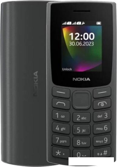 Кнопочный телефон Nokia 106 (2023) Dual SIM TA-1564 (угольный)- фото