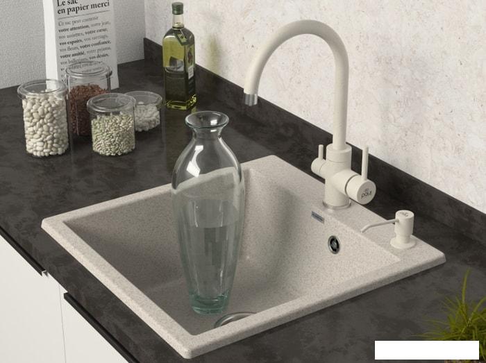 Кухонная мойка Paulmark Praktisch PM105152-BE- фото3