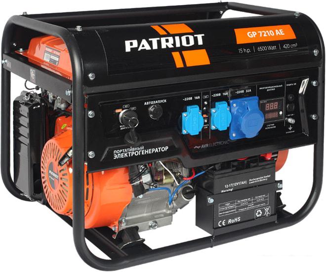 Бензиновый генератор Patriot GP 7210AE- фото