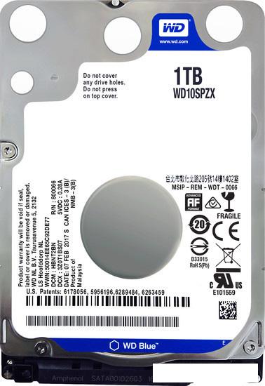 Жесткий диск WD Blue 1TB [WD10SPZX]- фото