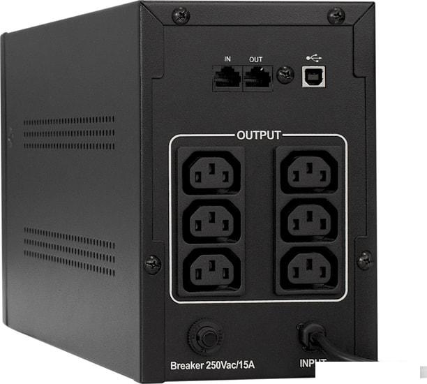 Источник бесперебойного питания ExeGate SpecialPro Smart LLB-2000.LCD.AVR.C13.RJ.USB- фото2