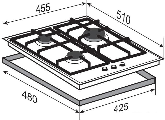 Варочная панель Zigmund & Shtain M 23.4 B- фото2