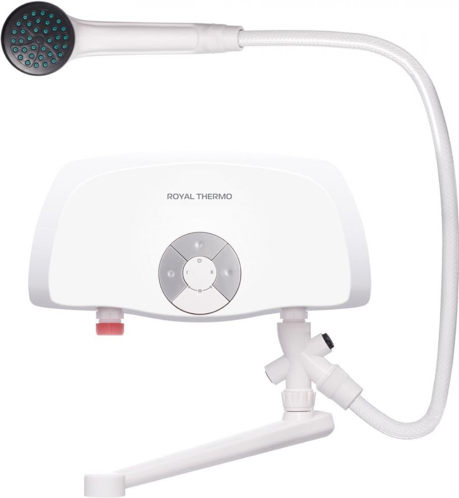 Проточный электрический водонагреватель кран+душ Royal Thermo Smartfix TS 5.5 кВт (кран+душ)- фото