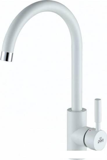 Смеситель Paulmark Holstein Ho212063-431 (белый матовый)- фото