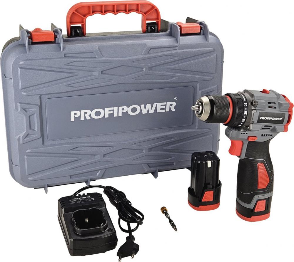 Дрель-шуруповерт Profipower BL-161 (с 2-мя АКБ, кейс)- фото