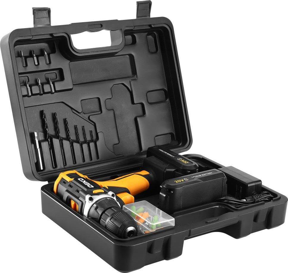 Дрель-шуруповерт Deko Banger 20V ONE + Set 63 083-1043 (с 2-мя АКБ, кейс)- фото2
