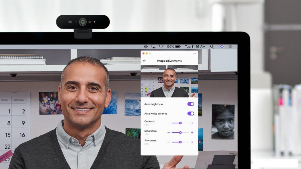 Веб-камера Logitech Brio Ultra HD Pro Business Webcam- фото4