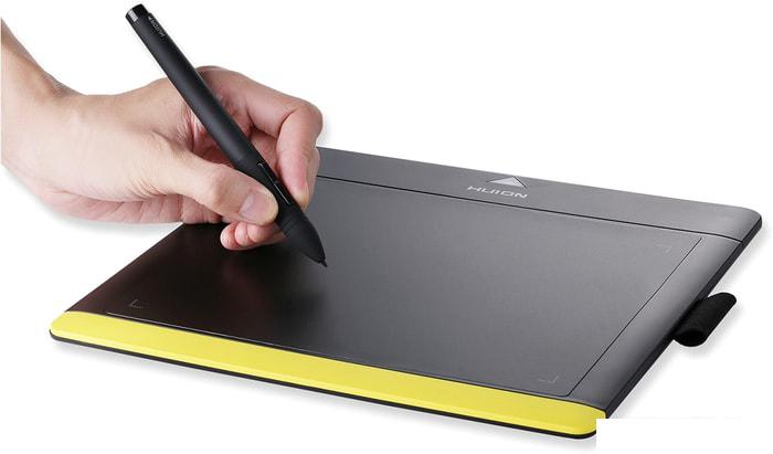 Графический планшет Huion 680TF (черный/желтый)- фото2