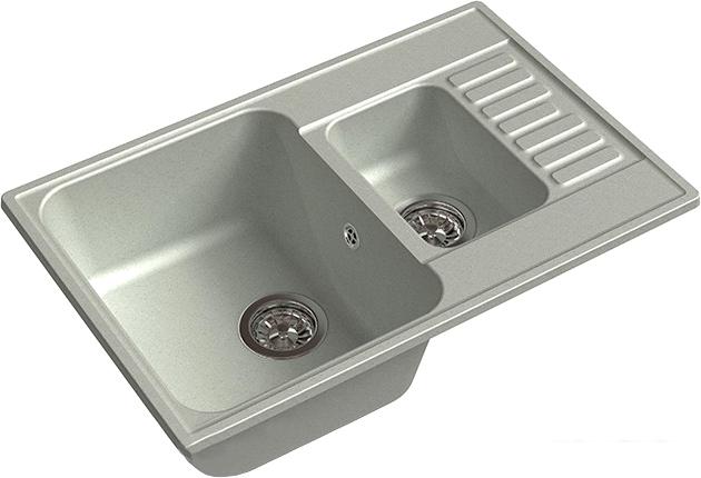 Кухонная мойка GranFest QUARZ Z-21K (серый)- фото