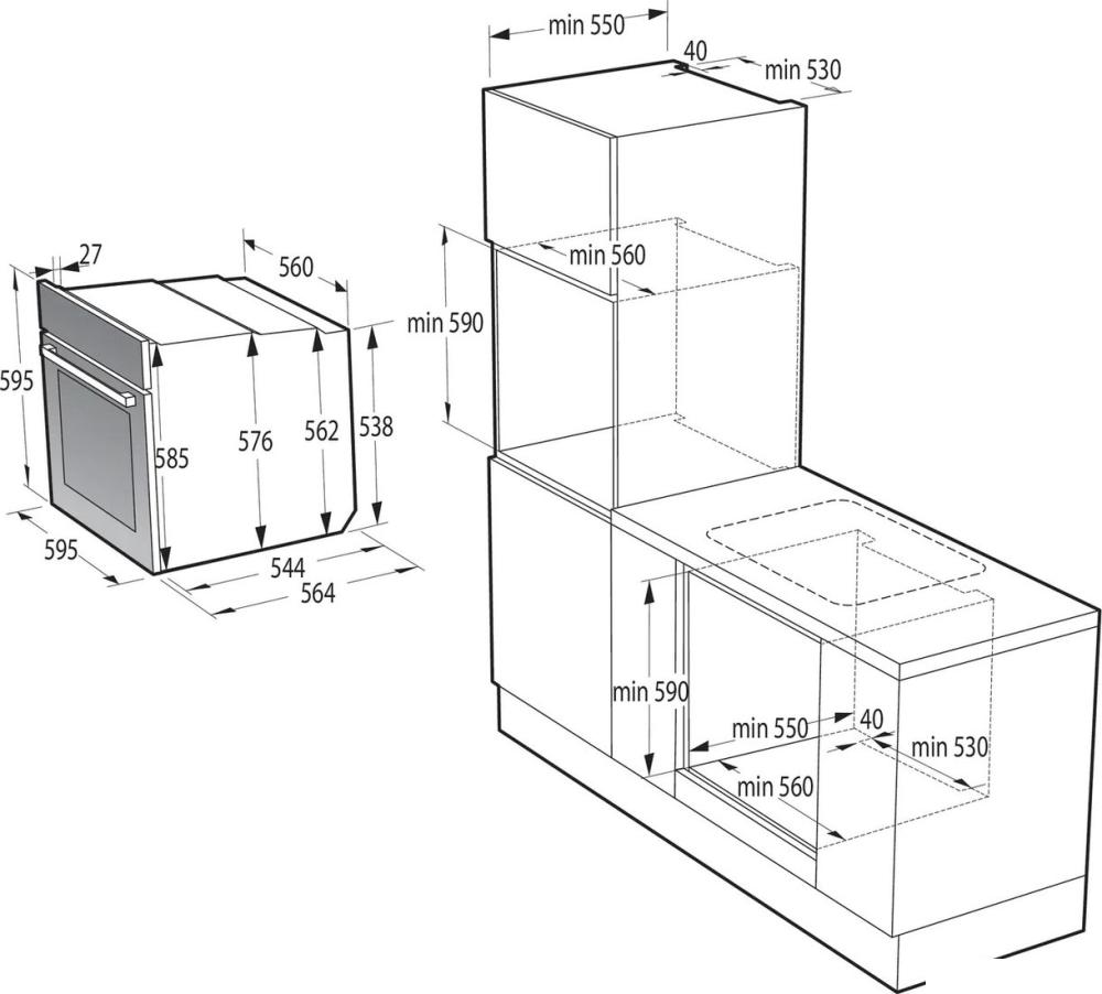 Электрический духовой шкаф Gorenje BO6735CLI- фото4