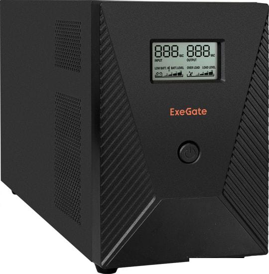 Источник бесперебойного питания ExeGate SpecialPro Smart LLB-3000.LCD.AVR.C13.RJ.USB- фото