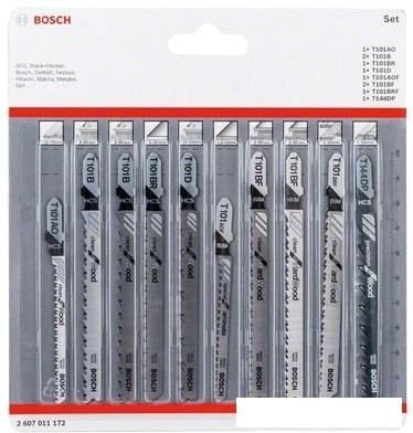 Набор оснастки Bosch 2607011172 (10 предметов)