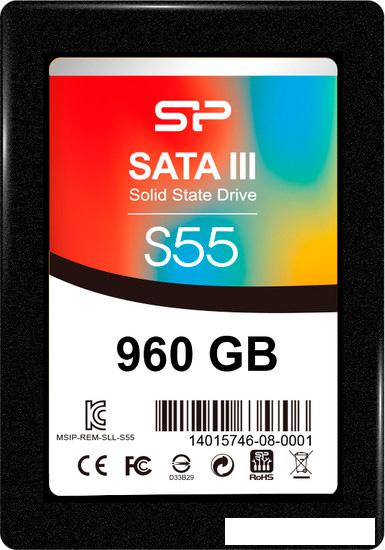 SSD Silicon-Power Slim S55 960GB [SP960GBSS3S55S25]- фото