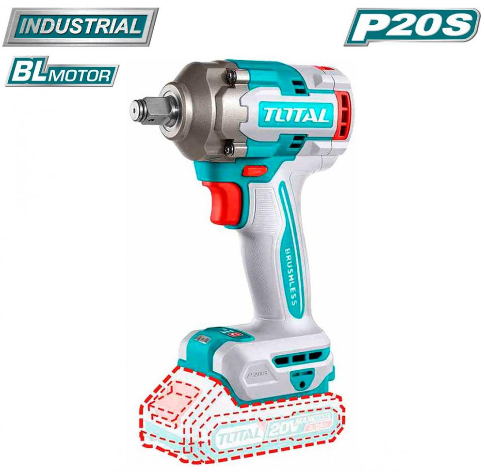 Гайковерт Total TIWLI20401 (без АКБ)