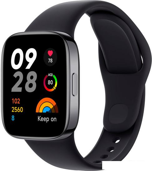 Умные часы Xiaomi Redmi Watch 3 (черный, международная версия)- фото