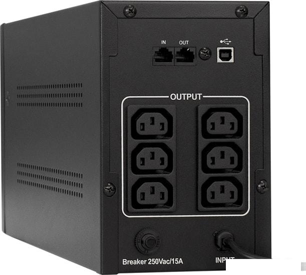 Источник бесперебойного питания ExeGate SpecialPro UNB-1200.LED.AVR.C13.RJ.USB- фото2