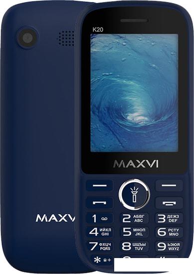 Мобильный телефон Maxvi K20 (синий)- фото