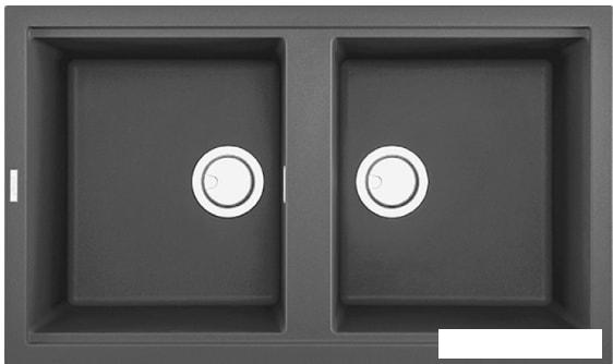 Кухонная мойка Elleci Best 450 Dark Grey K99- фото