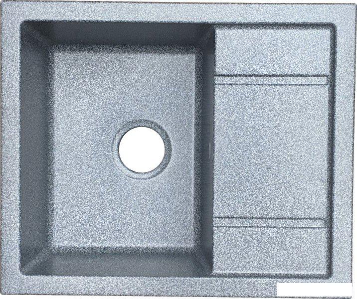 Кухонная мойка Saniteco Fortis (графит с сифоном)- фото
