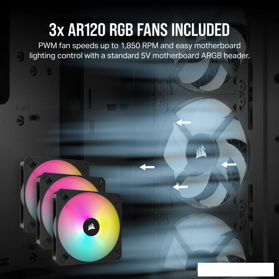 Корпус Corsair 3000D RGB Airflow CC-9011255-WW- фото2