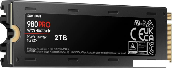 SSD Samsung 980 Pro с радиатором 2TB MZ-V8P2T0CW- фото
